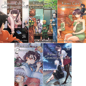 The Komi Can't Communicate Series 5 Books Collection Set, Vol. 26-30 by Tomohito Oda