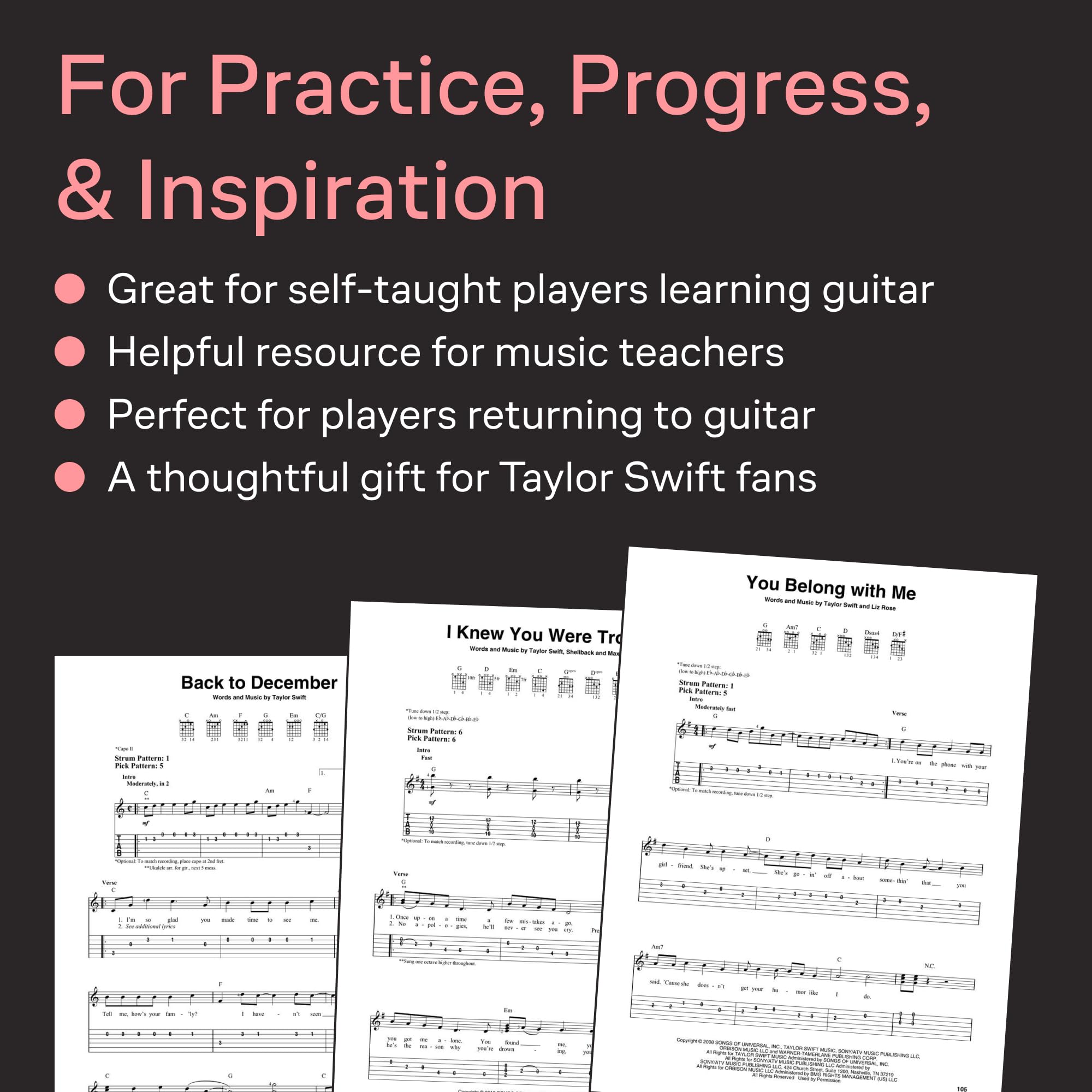 Taylor Swift - Easy Guitar Anthology, 2nd Edition | 23 Songs for Beginners with Chords and Tabs | Pop and Country Guitar Songbook for Acoustic and ... and Fans (Easy Guitar With Notes & Tab)