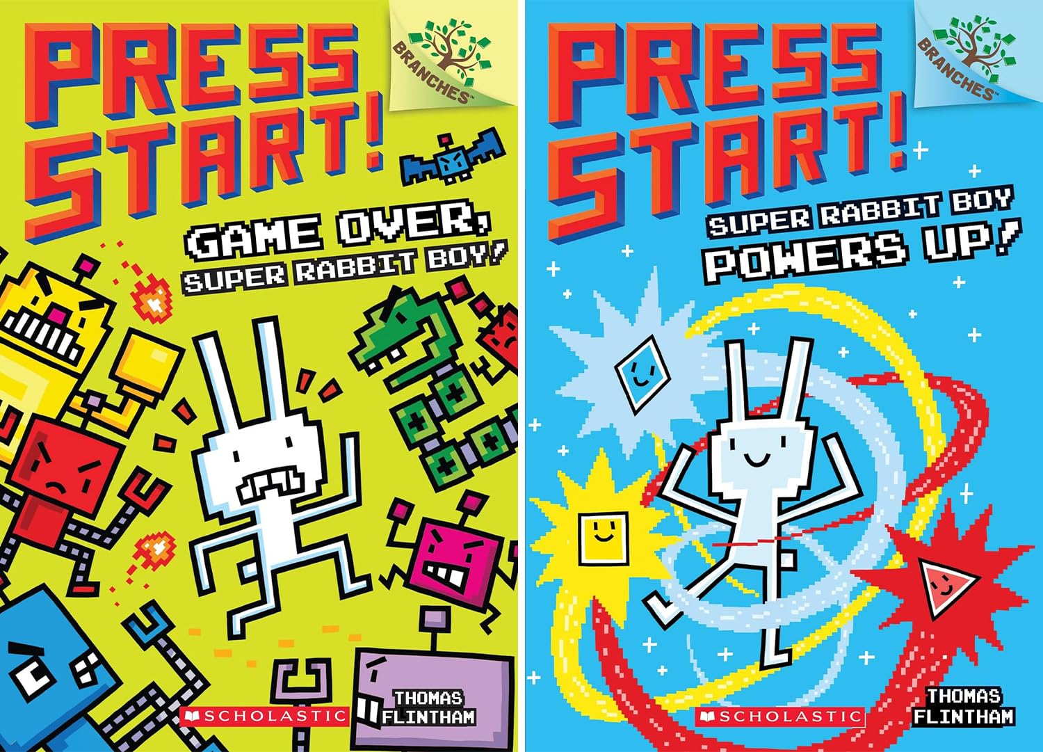 Press Start! A Branches Book Series. 15 Books Collection Set. Vol. 1- Vol. 15 by Thomas Flintham