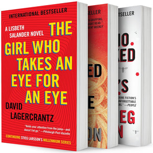 A Lisbeth Salander Novel 3 Books Collection Set by David Lagercrantz - The Girl Who Takes an Eye for an Eye, The Girl Who Kicked the Hornet's Nest, The Girl Who Played with Fire