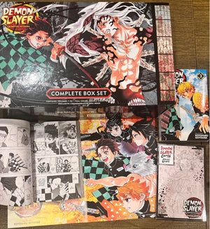 Demon Slayer Manga Box Set Kimetsu no Yaiba (Volumes 1–23) – English Premium Manga Edition with Booklet & Poster – Koyoharu Gotouge, VIZ Media & Juliet Music Bookmark (Demon Slayer: Kimetsu no Yaiba)