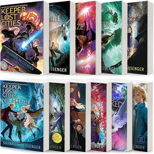 Keeper of the Lost Cities Series 11 Books Set by Shannon Messenger (Keeper of the Lost Cities, Exile, Everblaze, Neverseen, Lodestar, Nightfall, ... Unlocked Book 8.5, Unraveled Book 9.5)