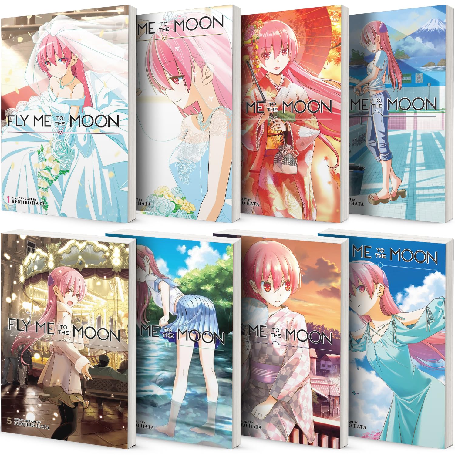 Fly Me to the Moon Manga Series Volumes 1-8 Set by Kenjiro Hata