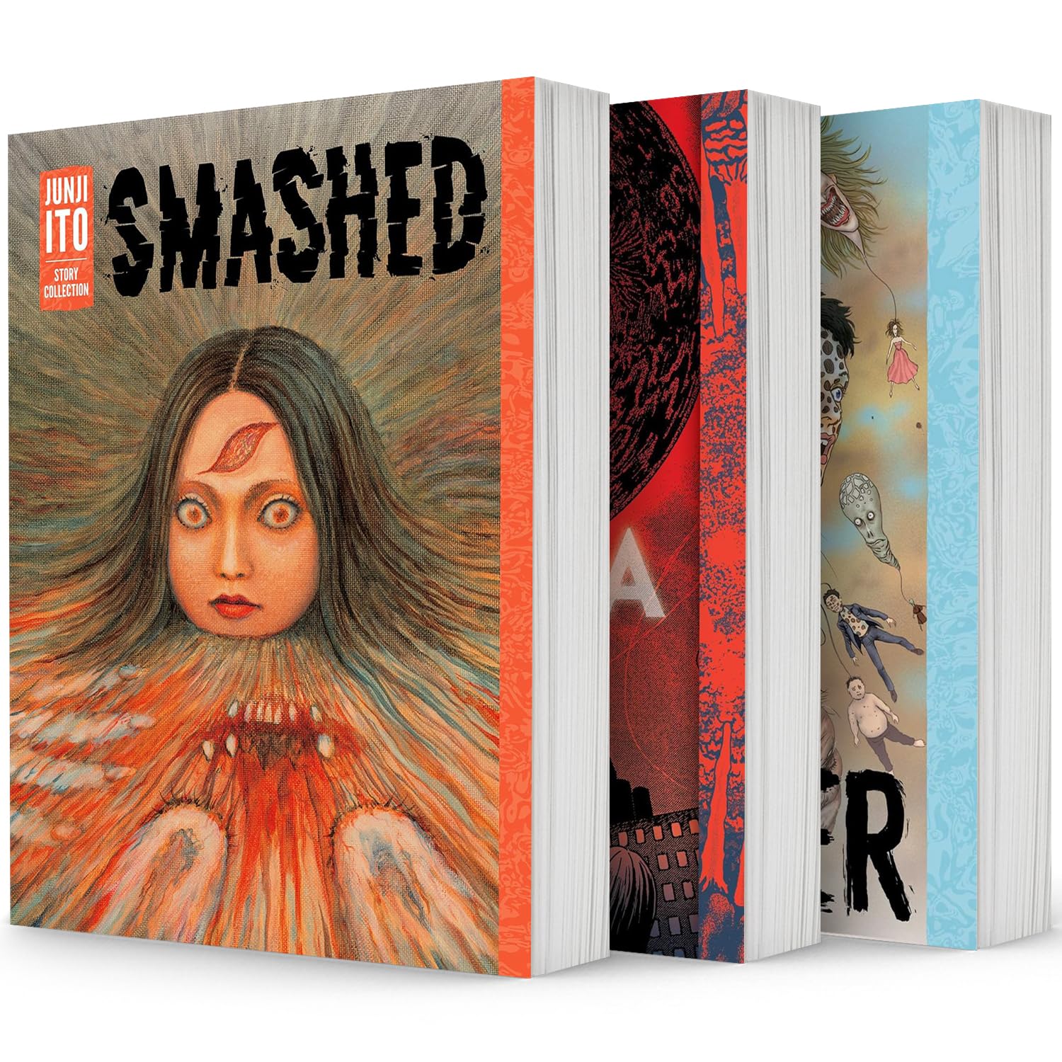 Junji Ito Story Deluxe Edition Hardcover Collection 3 books set: Shiver, Remina, Smashed