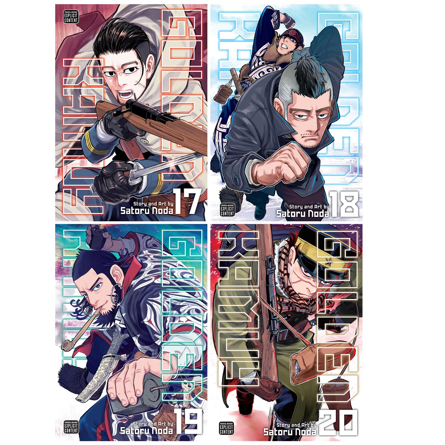 GOLDEN KAMUY Serie : Vol 1-24 Collection 24-Book Set by Noda Satoru