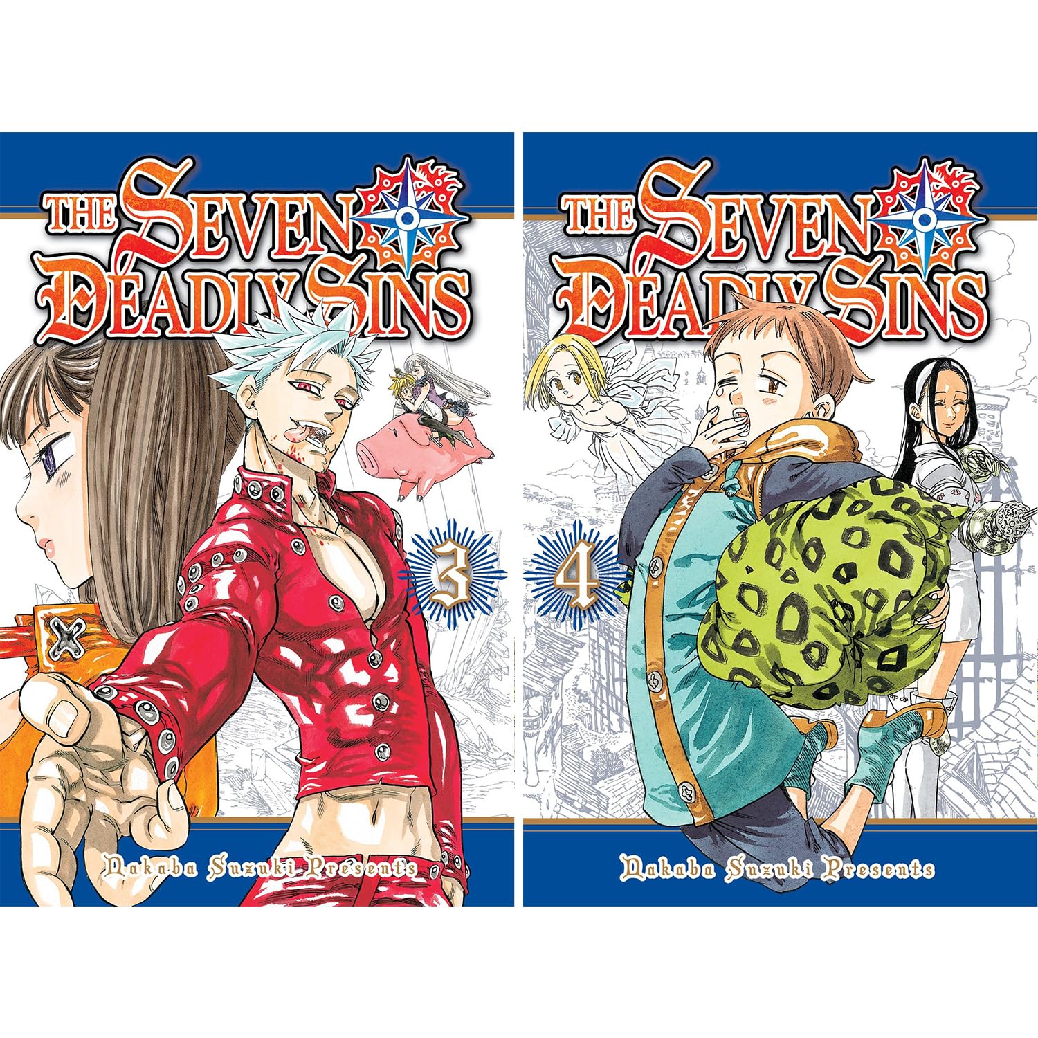 Seven Deadly Sins Series Vol(1 to 10) 10 Books Collection Set by Nakaba Suzuki