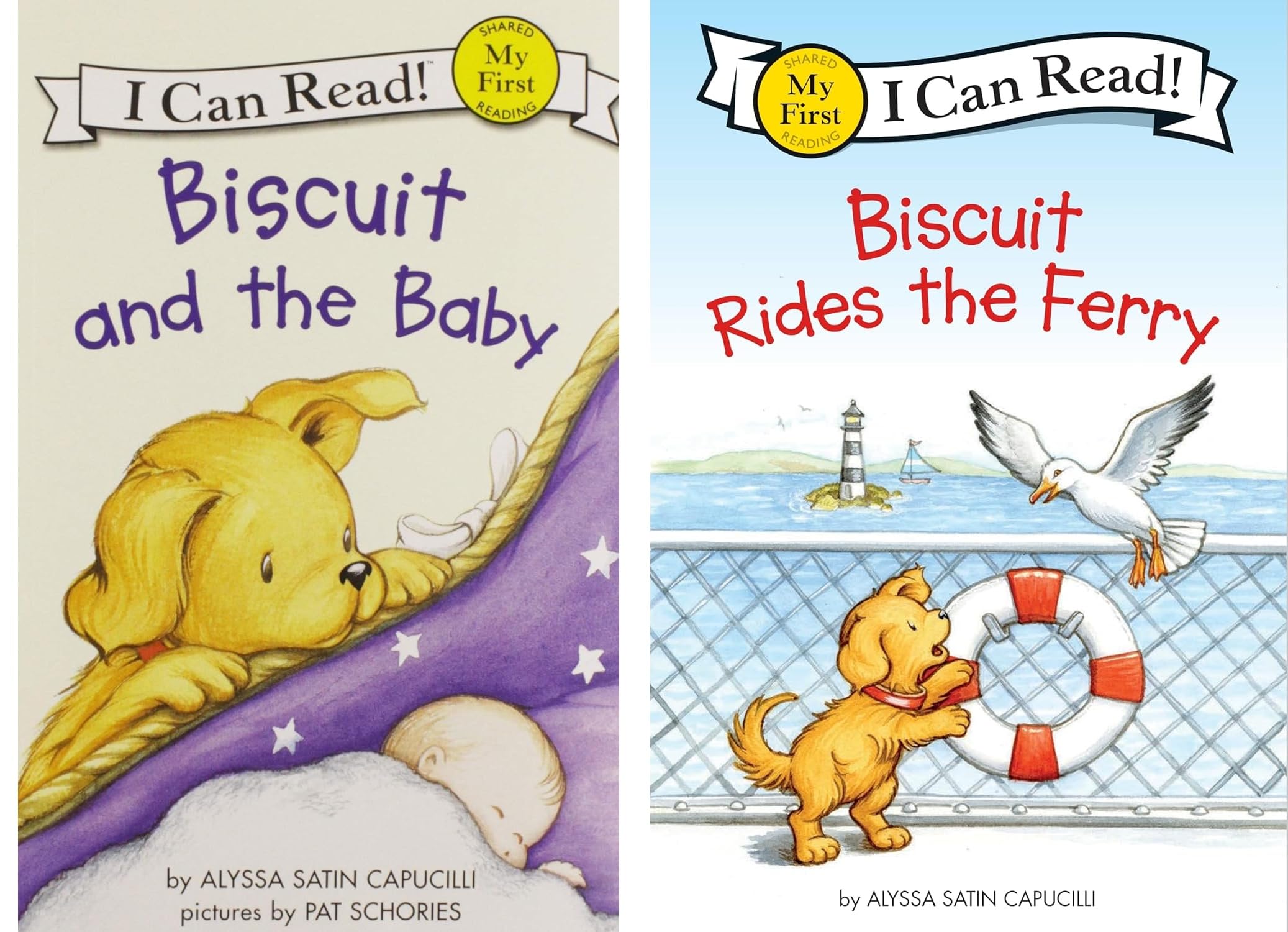 My First I Can Read Biscuit Series 10 Books Set - Biscuit Goes to School, Goes Camping, Little Pup, Flies a Kite, Puppy Sleepover, Anniversary, Baby, Rides the Ferry, Visits the Firehouse, Big Parade