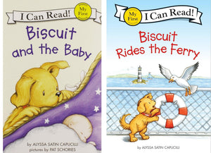 My First I Can Read Biscuit Series 10 Books Set - Biscuit Goes to School, Goes Camping, Little Pup, Flies a Kite, Puppy Sleepover, Anniversary, Baby, Rides the Ferry, Visits the Firehouse, Big Parade