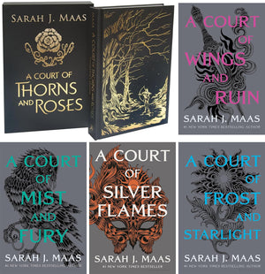 A Court of Thorns and Roses 1-5 Series. A Court of Thorns and Roses, Mist and Fury, Wings and Ruin, Frost and Starlight, Silver Flames.