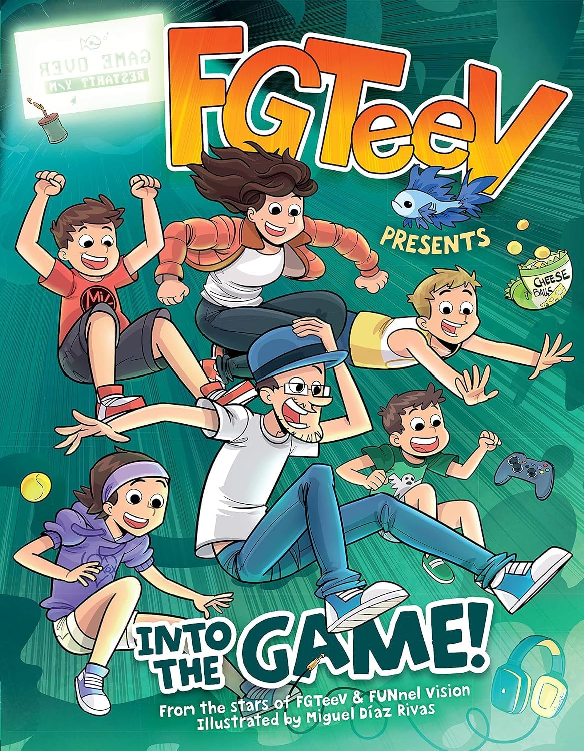 Collection 5 Books Series of FGTeeV. Into the Game! Game Break! Saves the World! Out of Time! Blasts Off! by FGTeeV