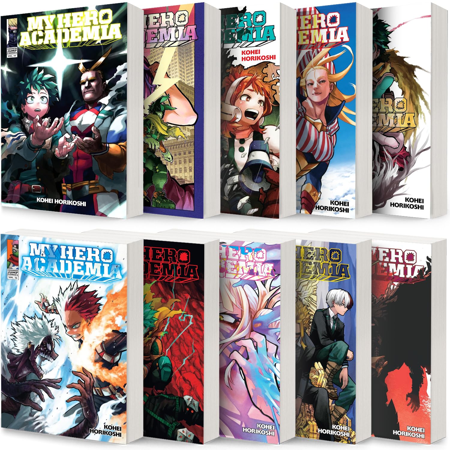 My Hero Academia Manga Set (Vol. 31-40) – 10 Books by Kohei Horikoshi