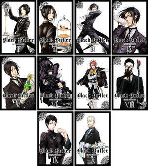 Black Butler Manga Set Vol 1 - Vol 10 by Yana Toboso