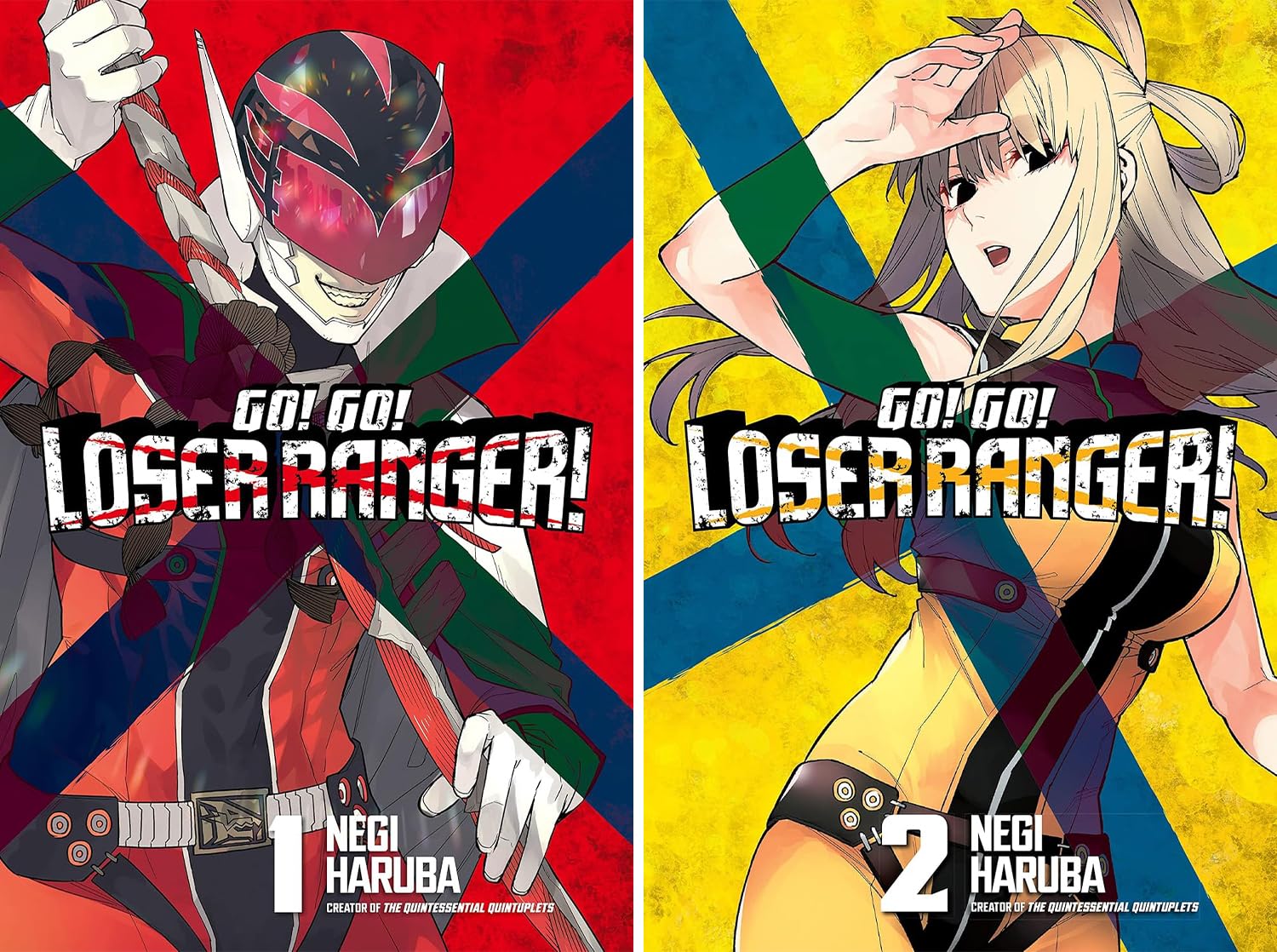 Go! Go! Loser Ranger! Series Vol. 1-11, 11Collection Books Set, by Negi Haruba