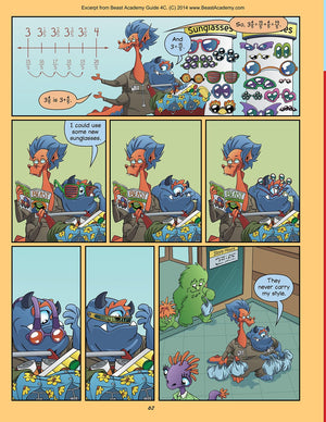 Art of Problem Solving: Beast Academy Grade 4 Complete Books Set, 8 Books Collection, Guide and Practice, Math Guide 4A 4B 4C 4D, Math Practice 4A 4B 4C 4D