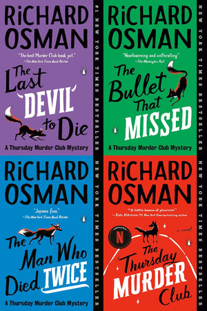 Thursday Murder Club Mysteries Series, Set of 4 Books.The Thursday Murder Club: A Novel, The Man Who Died Twice, The Bullet That Missed, The Last Devil to Die