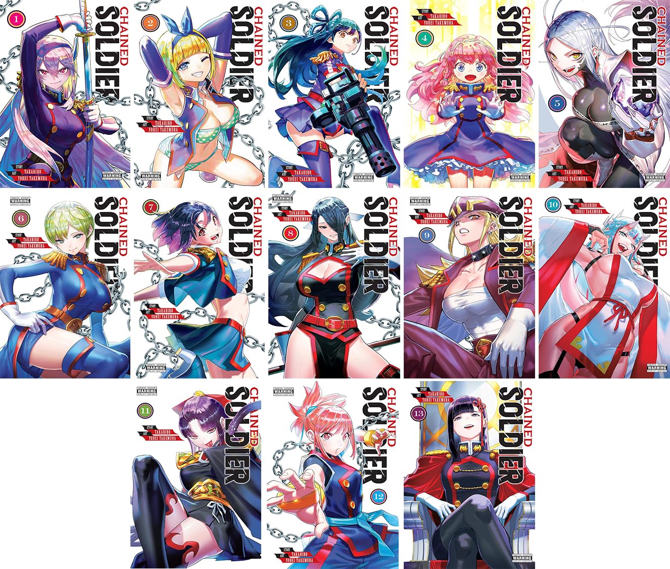 Chained Soldier Manga Set Vol.1-13 by Takahiro