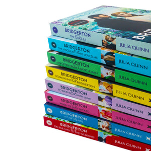 Bridgerton Family Book Series Complete Books 1 - 8 Collection Set by Julia Quinn NETFLIX