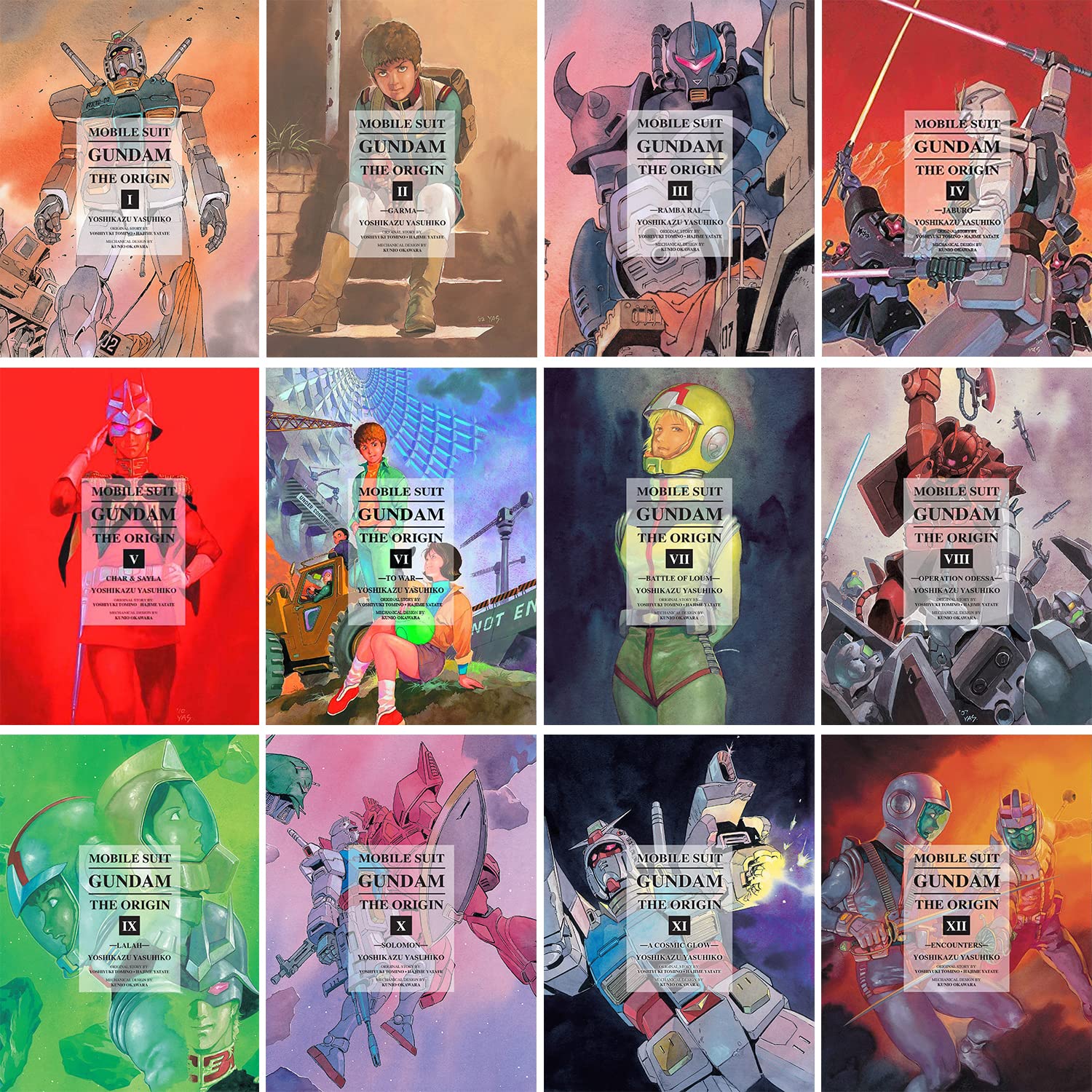 Mobile Suit Gundam: The Origin Complete Manga Set Vol. 1-12 by Yoshikazu Yasuhiko