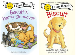 My First I Can Read Biscuit Series 10 Books Set - Biscuit Goes to School, Goes Camping, Little Pup, Flies a Kite, Puppy Sleepover, Anniversary, Baby, Rides the Ferry, Visits the Firehouse, Big Parade