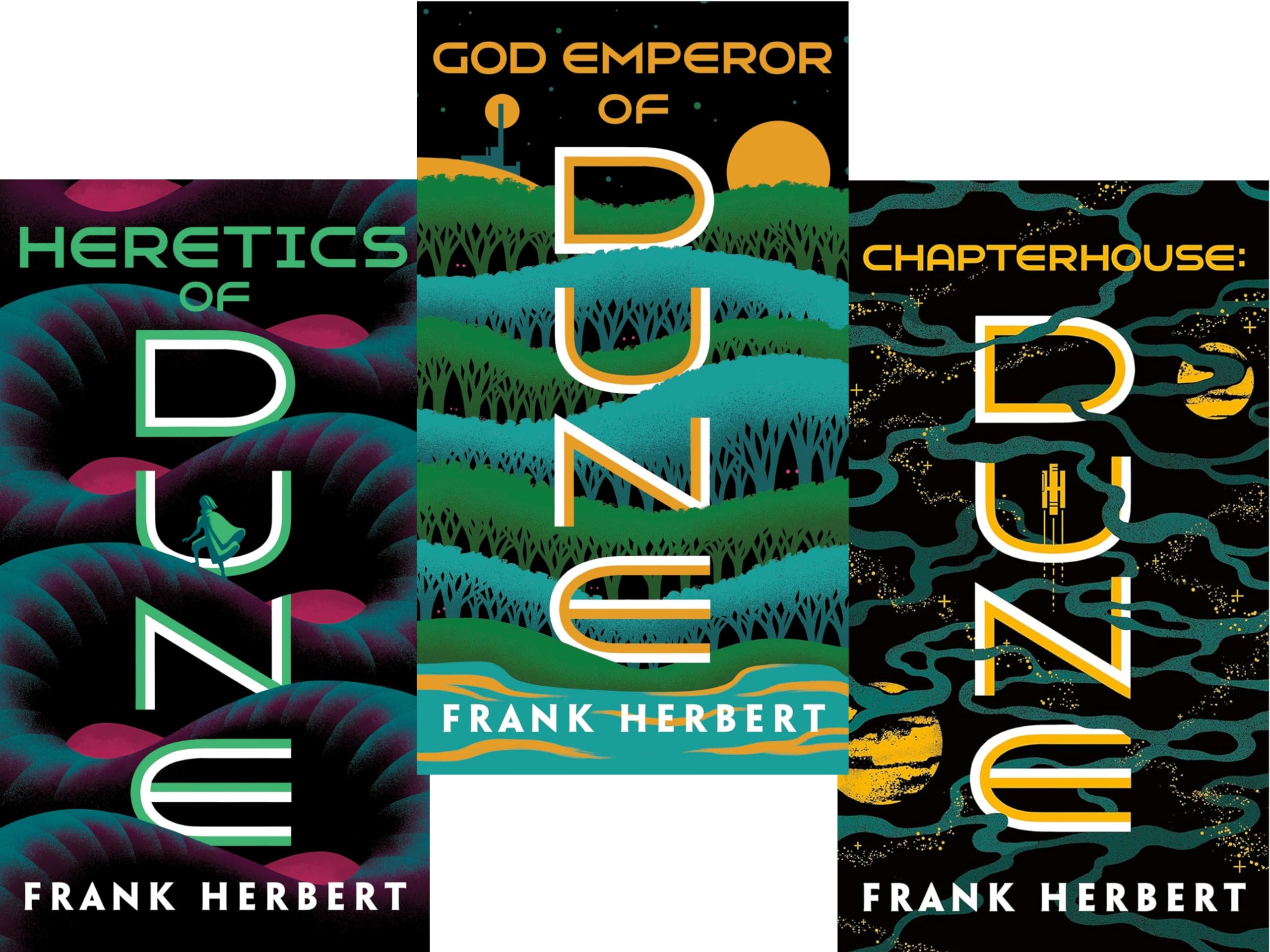 Dune Book Series Set II (3 Books): Book 4 of God Emperor of Dune; Book 5 of Heretics of Dune; Book 6 of Chapterhouse Dune