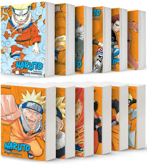 Naruto 3-in-1 Edition Manga Set Vol. 1-12 by Masashi Kishimoto