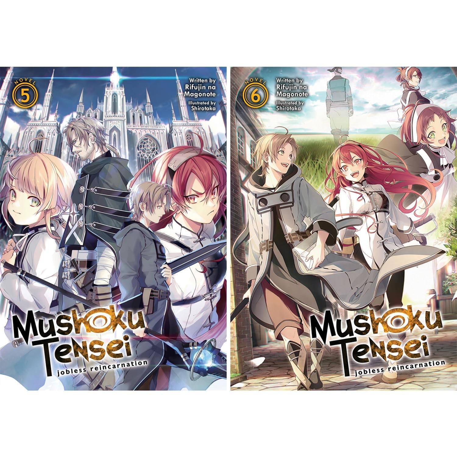Mushoku Tensei: Jobless Reincarnation Light Novel Set Vol. 1-9, 9 Books Collection Set