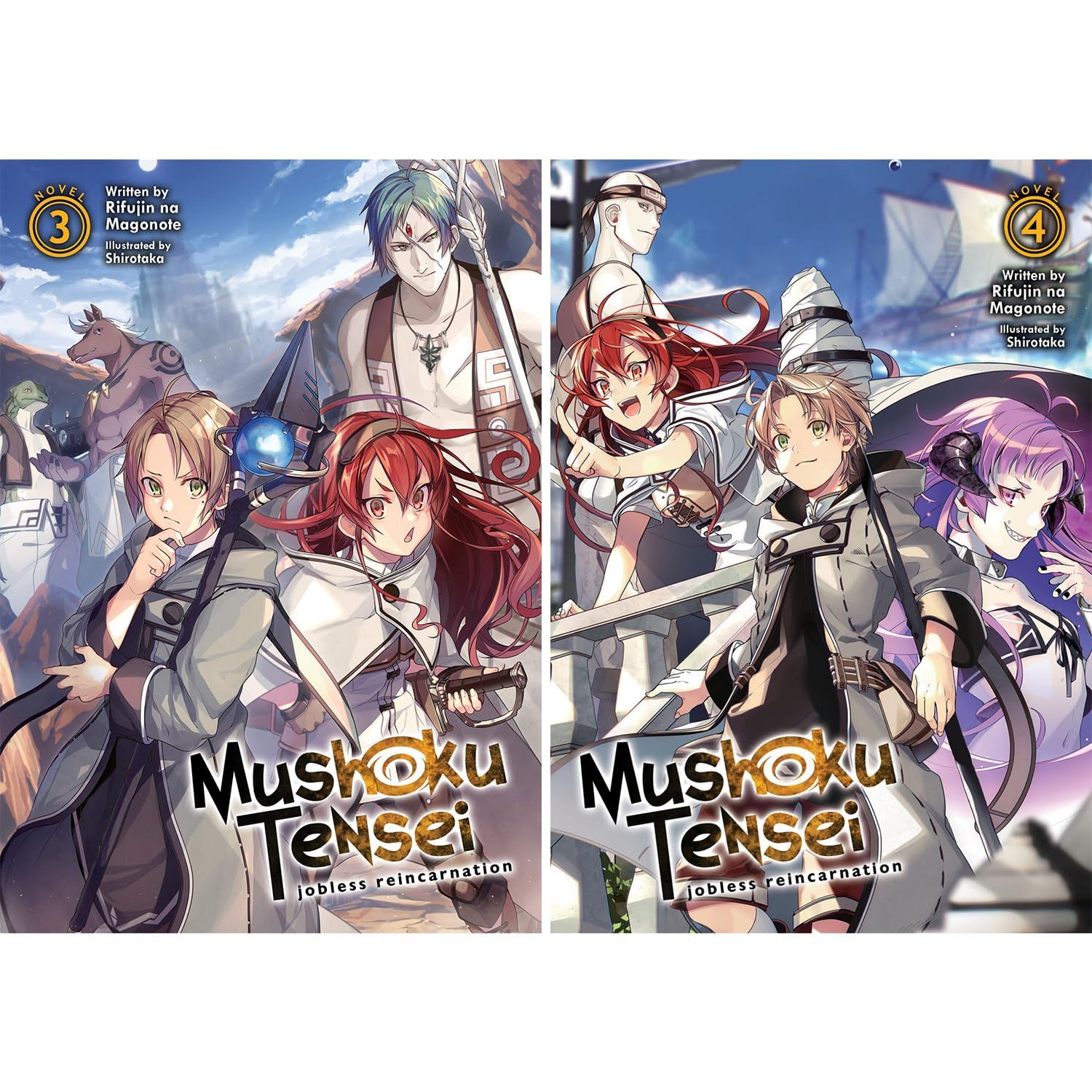 Mushoku Tensei: Jobless Reincarnation Light Novel Set Vol. 1-9, 9 Books Collection Set