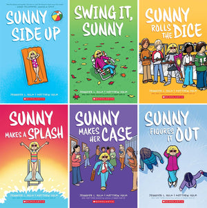 Sunny 6 Books Series. Sunny Side Up, Swing it, Sunny Rolls the Dice, Sunny Makes a Splash, Sunny Makes Her Case, Sunny Figures It Out