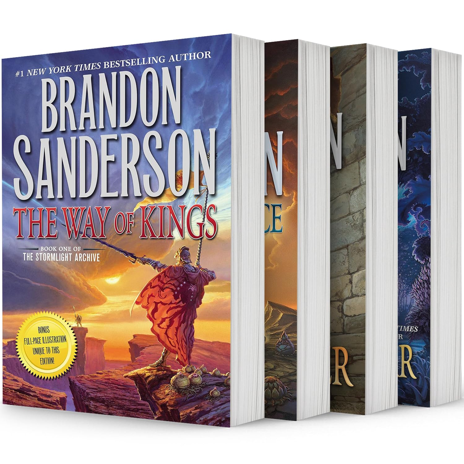 The Stormlight Archive Series. 4 Books Collection Set. The Way of Kings, Words of Radiance, Oathbringer, Rhythm of War by Brandon Sanderson