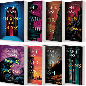 Throne of Glass Series Collection 8-Book Set by Sarah J. Maas – Throne of Glass, Crown of Midnight, Heir of Fire, Queen of Shadows, Empire of Storms, ... of Dawn, Kingdom of Ash, The Assassin’s Blade