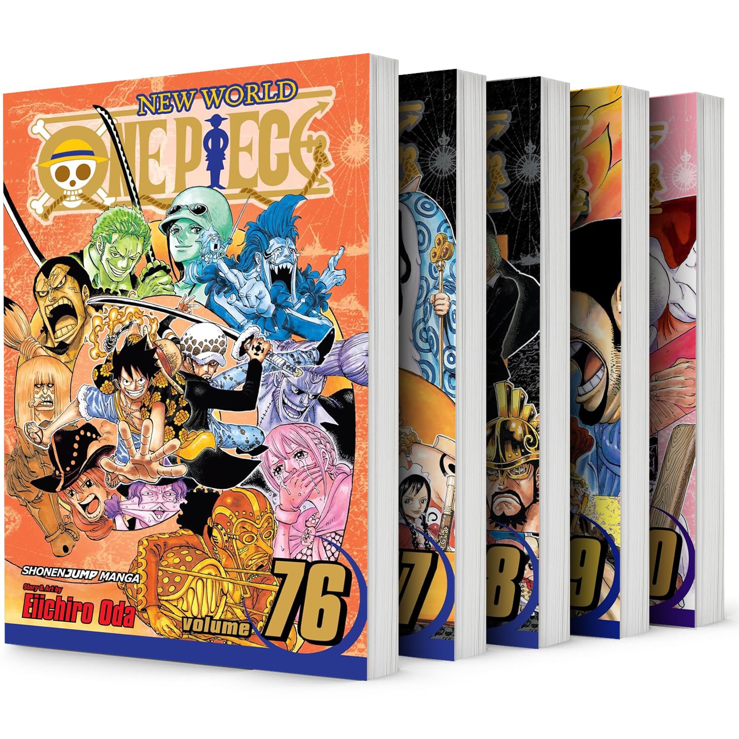 One Piece Series: Oda Eiichiro Vol 76-80 Collection 5 book set