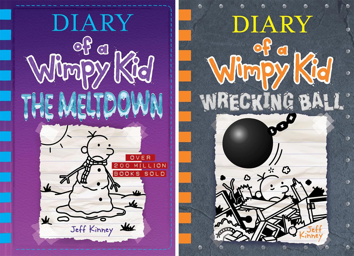 Diary of a Wimpy Kid Volume 11-20, Double Down, The Getaway, The Meltdown, Wrecking Ball, The Deep End, Big Shot, Diper Överlöde, No Brainer, Hot ... 10 Books Collection Set, by Jeff Kinney