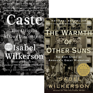 Isabel Wilkerson Bestselling 2 Books Set: Caste, The Warmth of Other Suns (Paperback Edition)