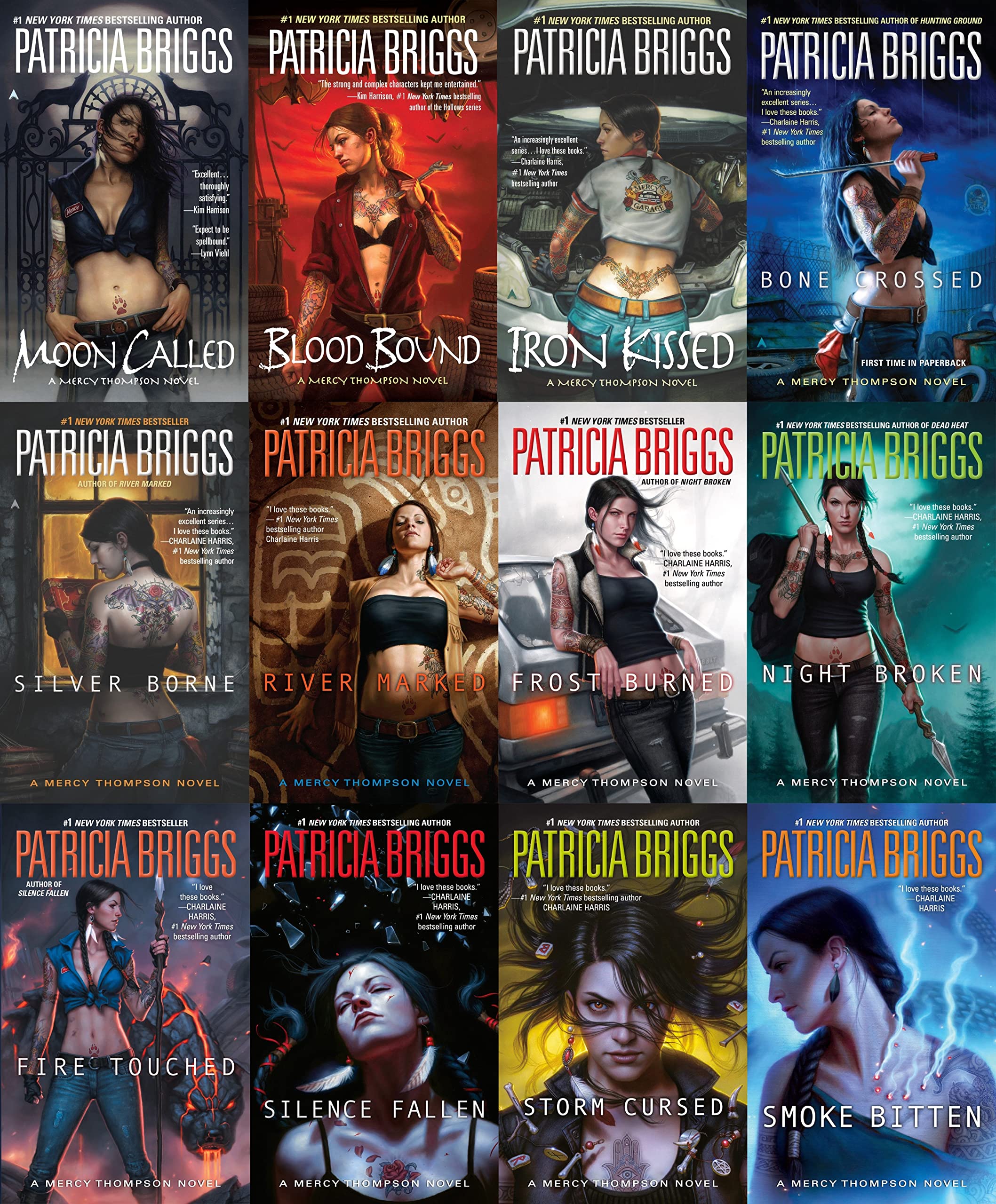 A Mercy Thompson Novel 12 Books Collection Set by Patricia Briggs (Moon Called, Blood Bound, Iron Kissed, Bone Crossed, Silver Borne, River Marked, Frost Burned,Night Broken, Fire Touched, Silence Fallen, Storm Cursed,Smoke Bitten)