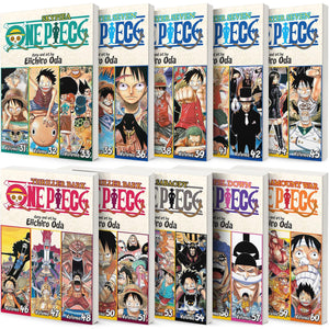 One Piece 3-in-1 Edition 10-book Manga Set 11-20: Vol. 31-60 by Eiichiro Oda