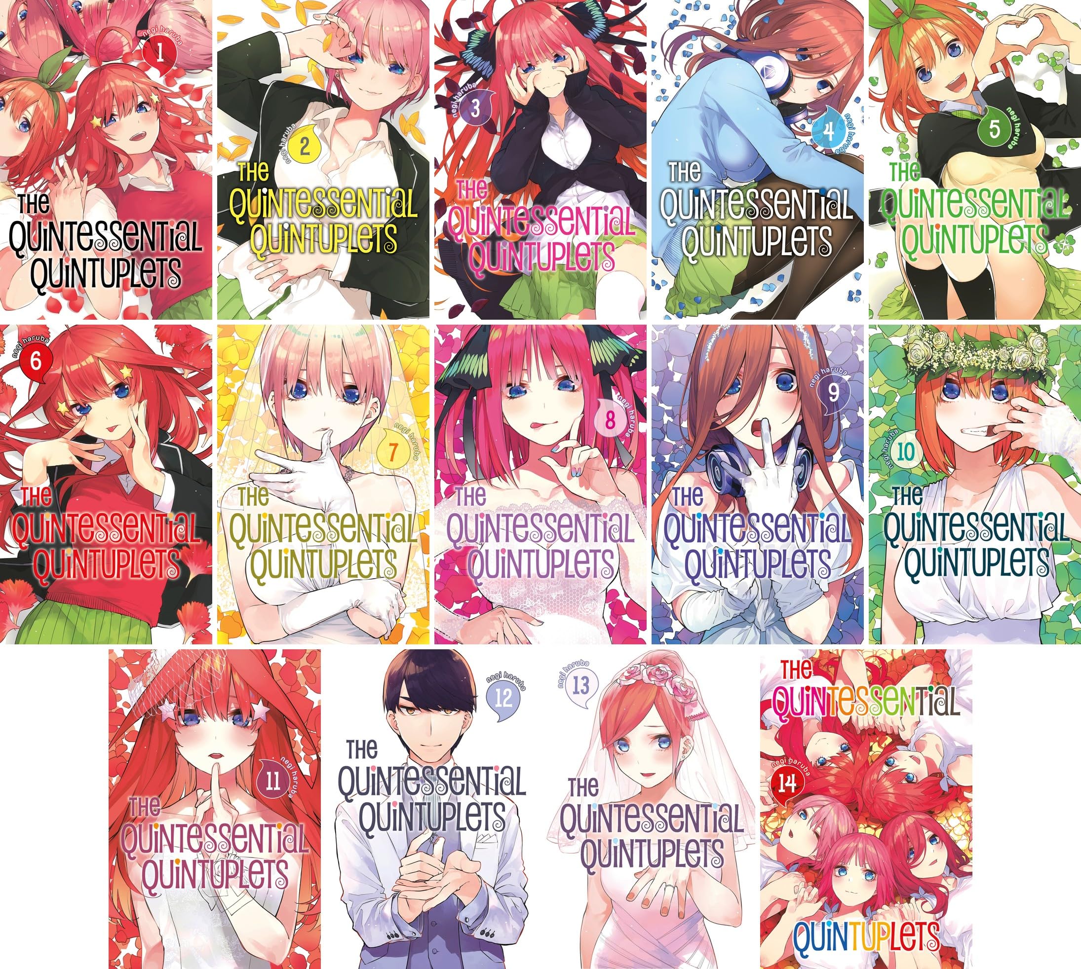 The Quintessential Quintuplets Collection Set 1-14 by Negi Haruba