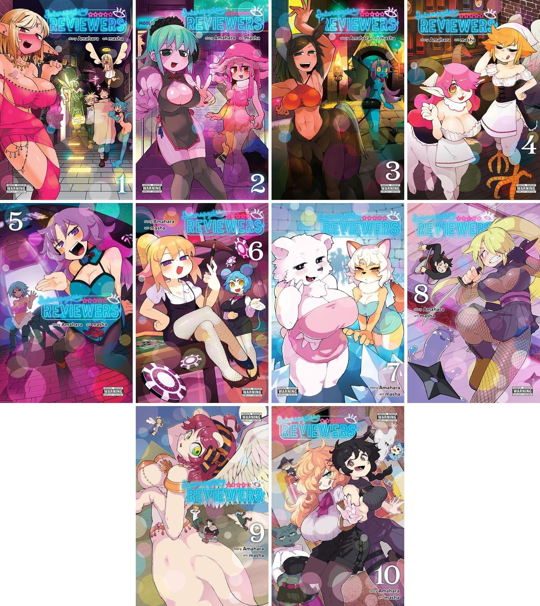 The Interspecies Reviewers Series, 10 Books Collection Set. Vol. 1-10 by Amahara