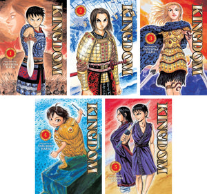 Kingdom Manga Books Set Vol. 1-5 (5 Book Collection) by Yasuhisa Hara – English Paperback Manga Series