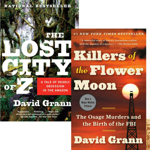 David Grann 2 Books Collection Set (Killers of the Flower Moon, The Lost City of Z)