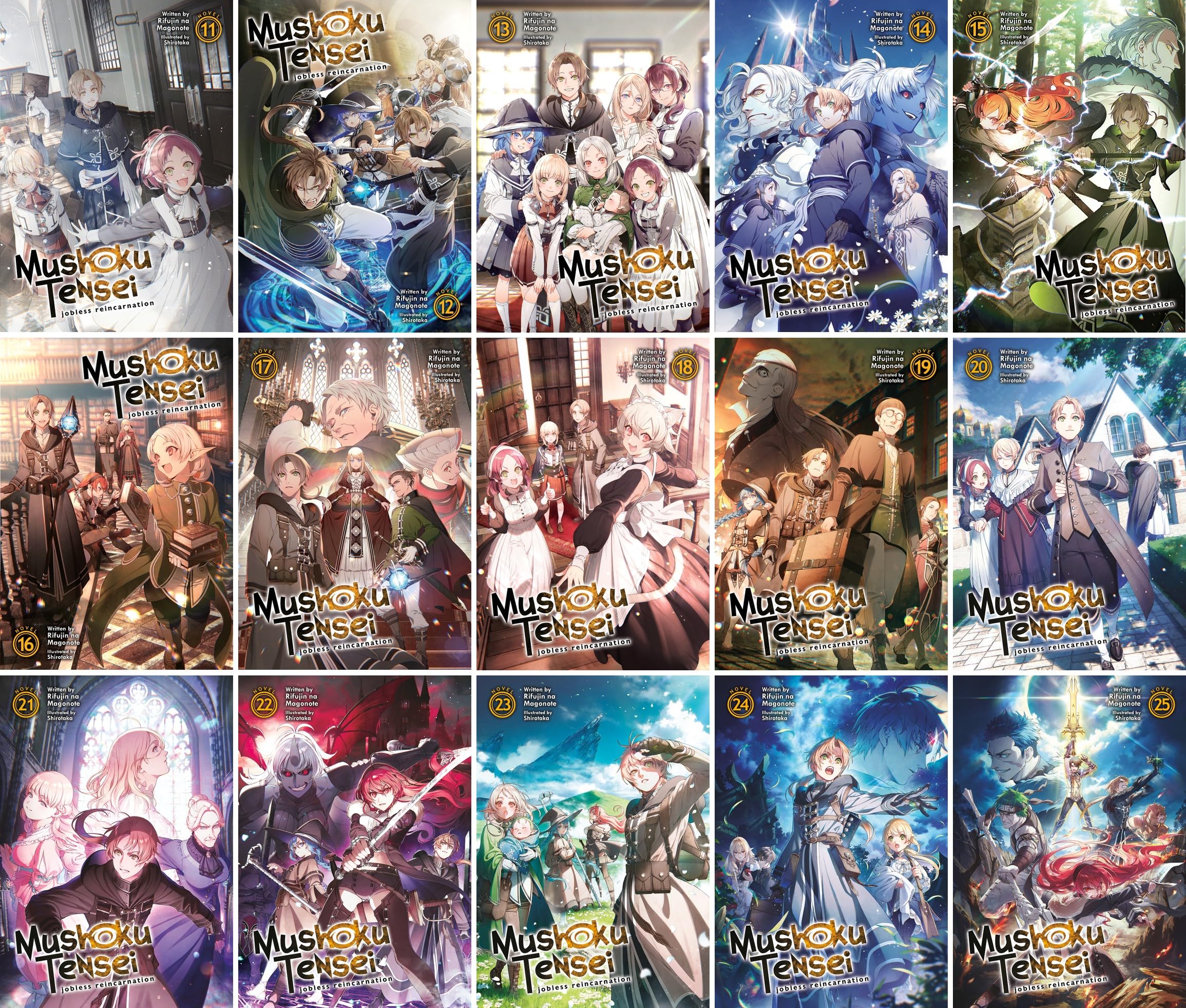 Mushoku Tensei: Jobless Reincarnation Light Novel Set Vol. 11-25