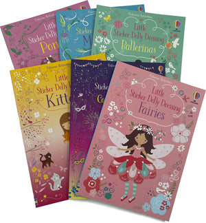 Little Sticker Dolly Dressing 6 books collection set for kids (Ponies, Faires, Costume Parade, Kittens, Ballerinas, Mermaids)