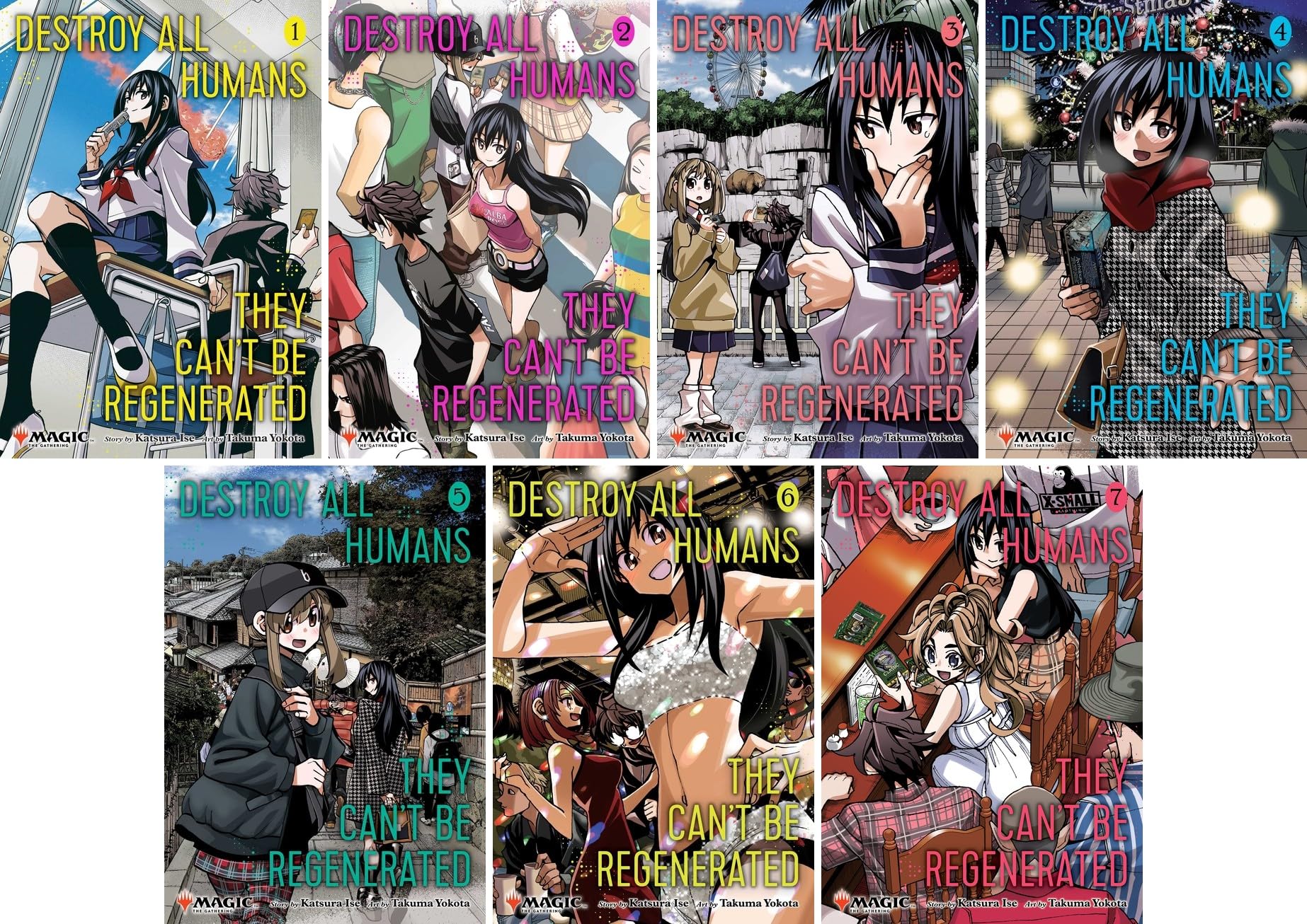 Destroy All Humans. They Can’t Be Regenerated. Magic: The Gathering Manga Series 7 Books Set: Volumes 1–7