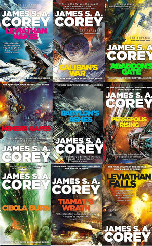 James S A Corey Expanse Series 9 Hardcover Collection Set (Leviathan Wakes, War, Abaddon's Gate, Cibola Burn, Nemesis Games, Babylon's Ashes, Persepolis Rising, Tiamats Wrath, Leviathan Falls)