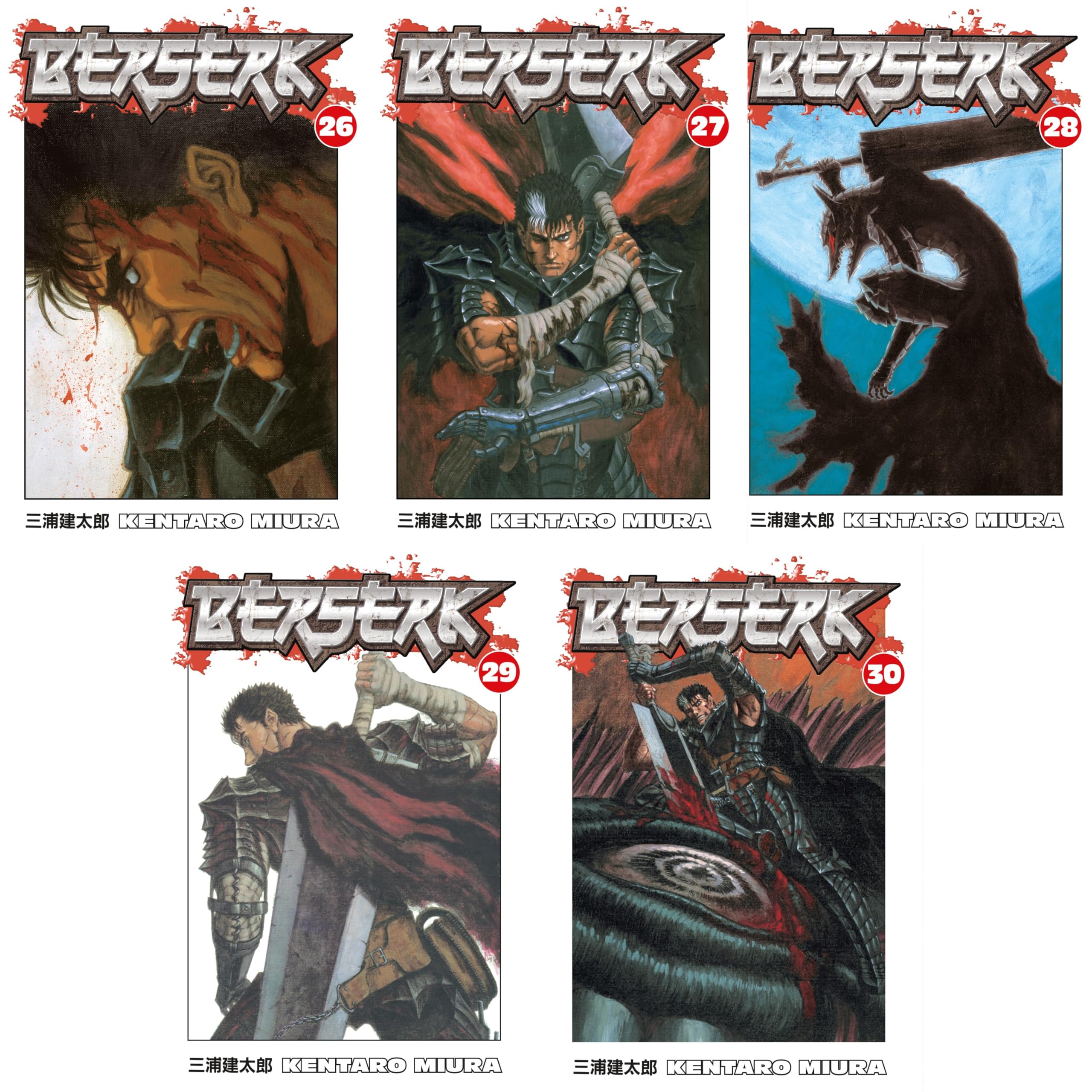 Berserk Volume 26-30 Collection 5 Books Set (Series 6)