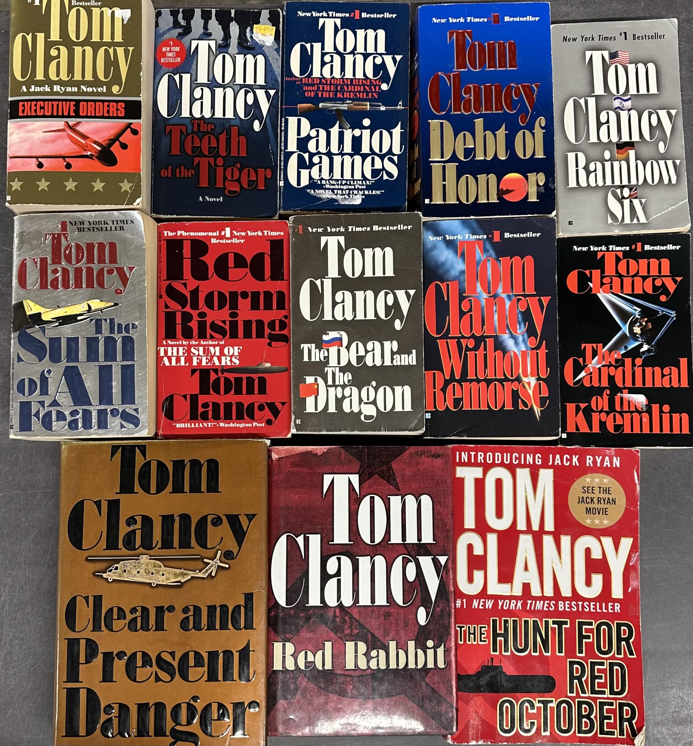 Jack Ryan Tom Clancy 12 Book Set