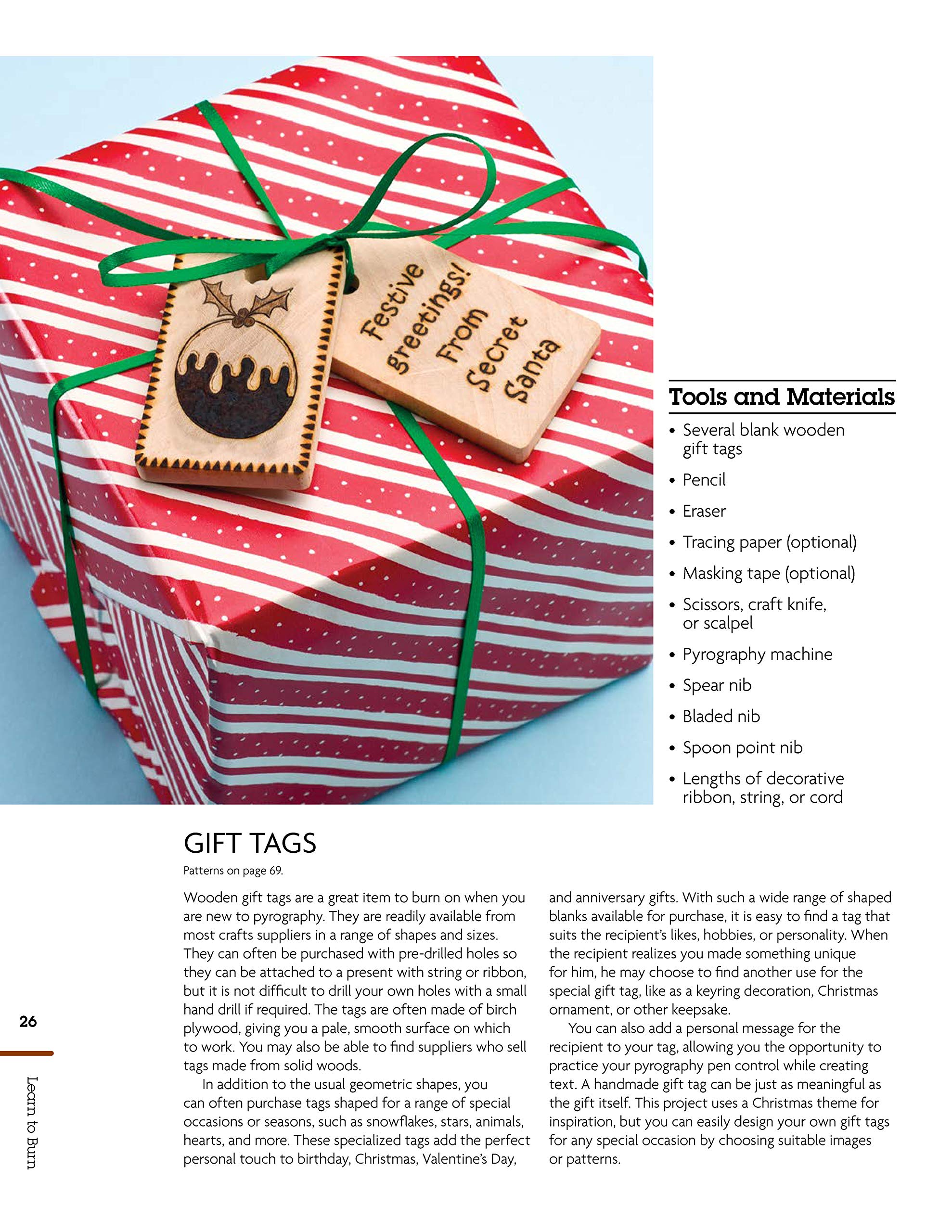 Learn to Burn: A Step-by-Step Guide to Getting Started in Pyrography (Fox Chapel Publishing) 14 Woodburning Projects, How-to Photos, 50 Patterns, and Ideas for Handmade Decorative Gifts