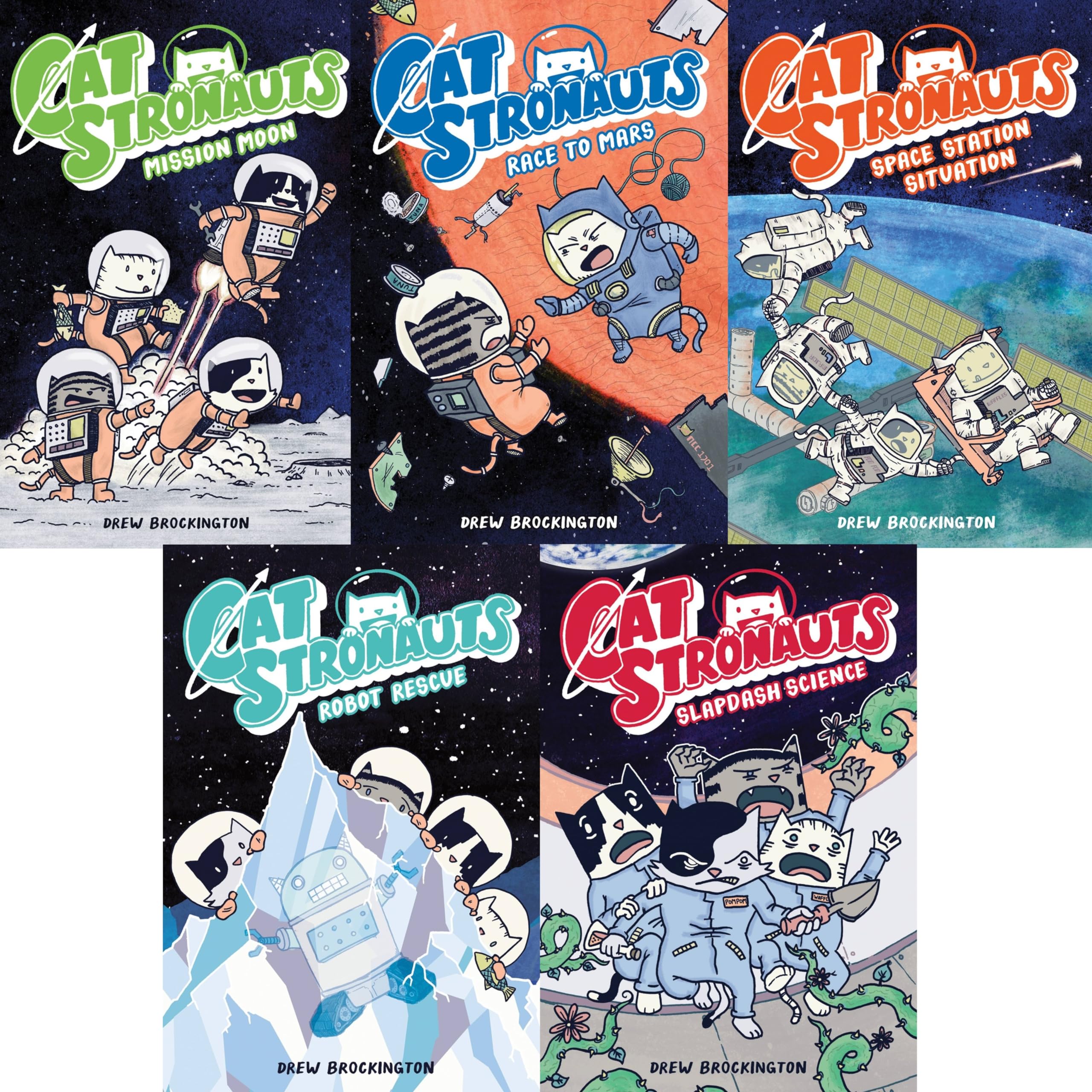 CatStronauts Series Set of 5 Books