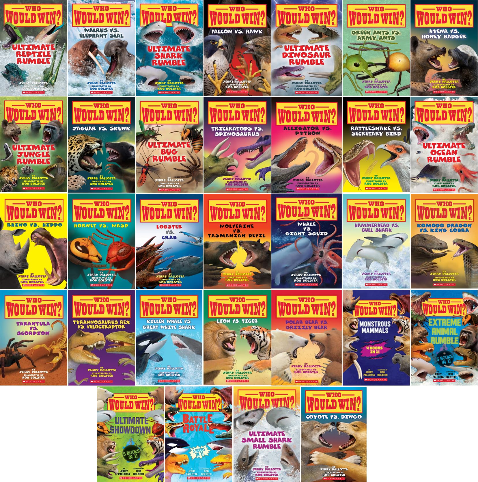 Who Would Win Series, 32 Books Collection Complete Book Set Vloume 1-32 by Jerry Pallotta