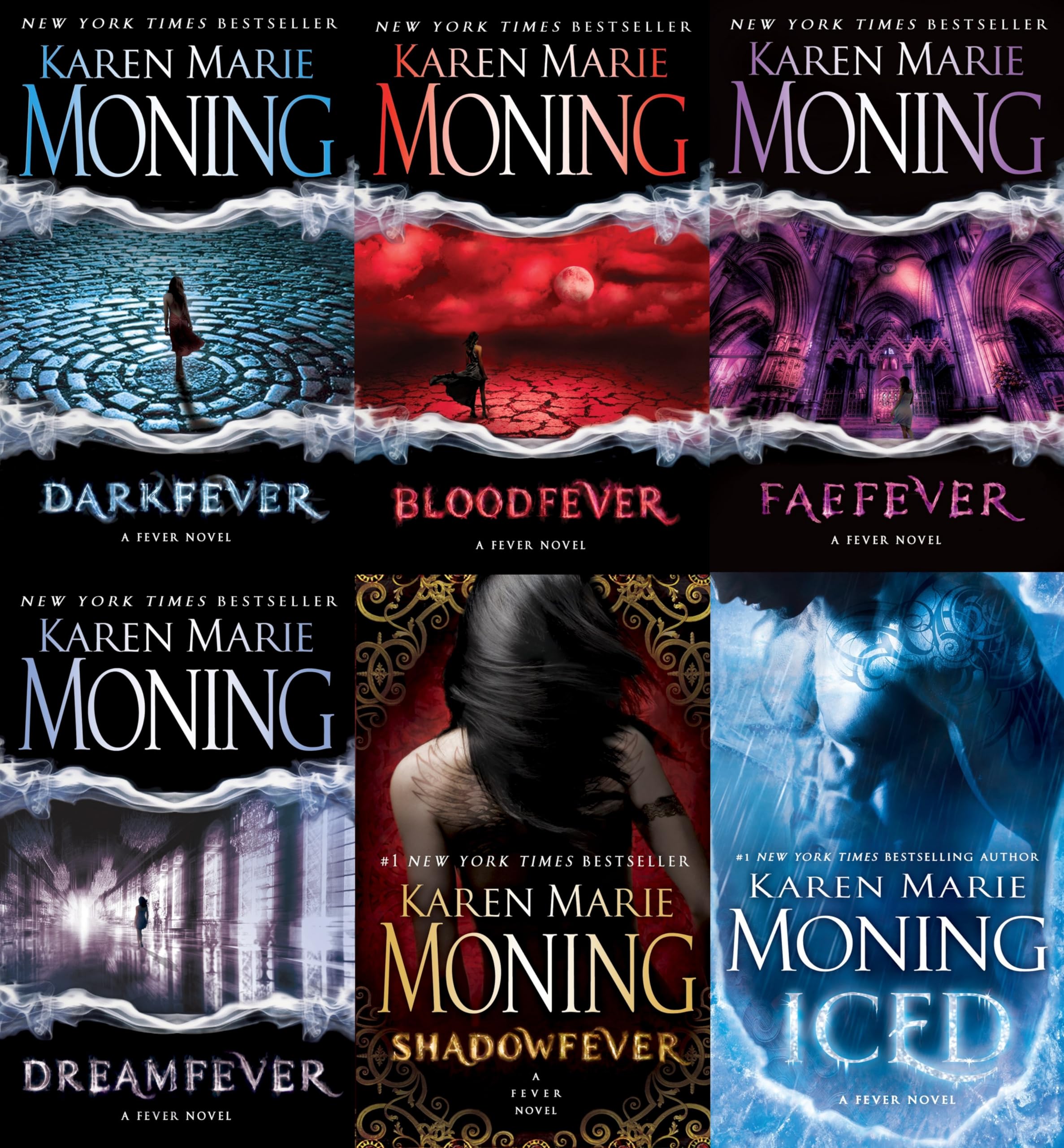 A Complete 6-book Karen Marie Moning Fever Series Collection [Darkfever, Bloodfever, Faefever, Dreamfever, Shadowfever, and Iced]