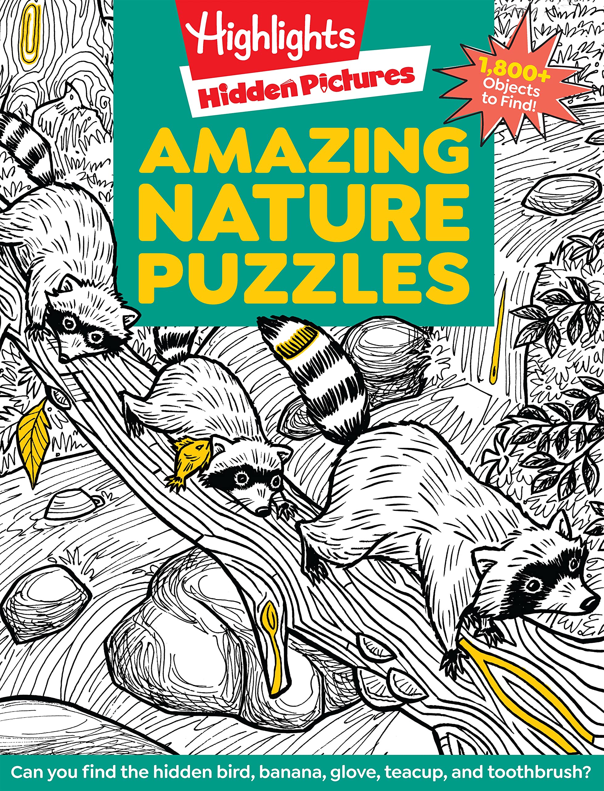 Amazing Nature Puzzles: Explore & Discover with Over 100 Fun Hidden Pictures Nature Puzzles, Celebrate the Wonders of Nature with a Nature Activity Book for Kids (Highlights Hidden Pictures)